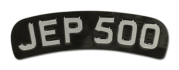 Curved Pressed Metal Black & Silver Motorcycle Number Plate (Digit Size 1 3/4'')    Size Available 12 1/8'' x 2 3/4''